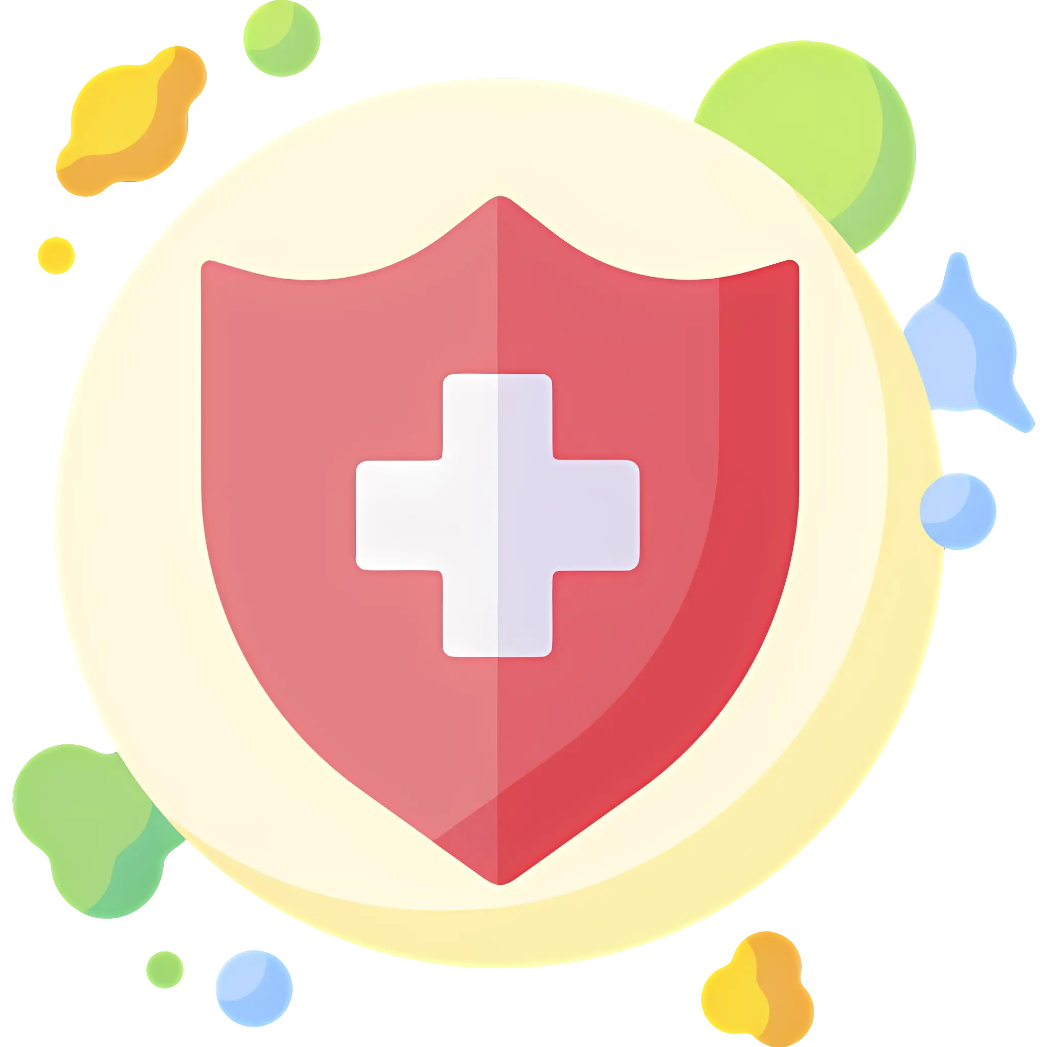 Shield with Cross for Protection