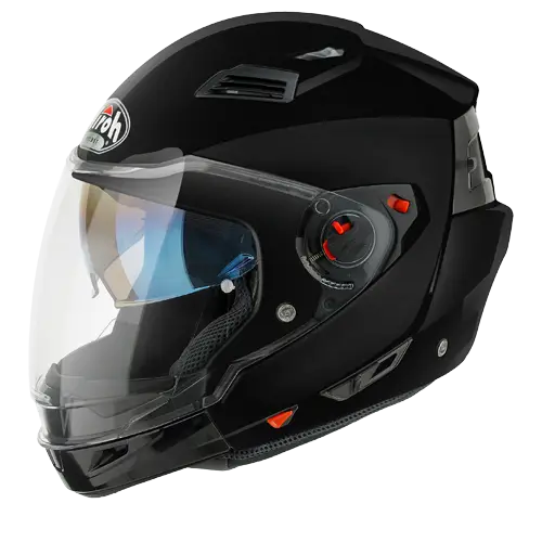 Black Motorcycle Helmet with Visor