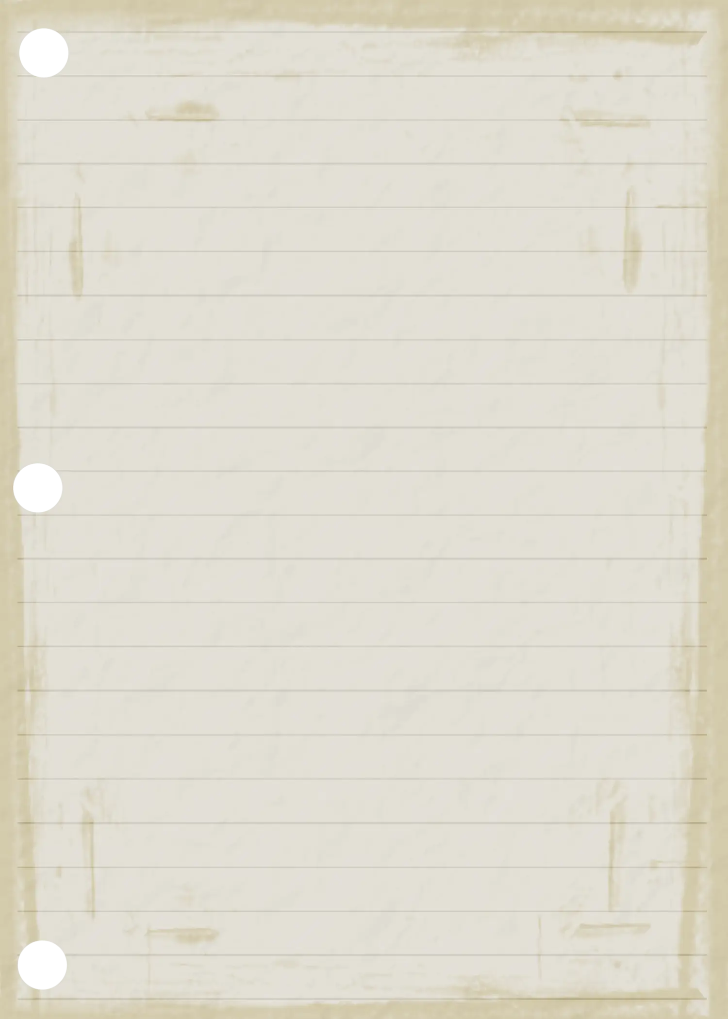 Lined Notebook Paper Illustration