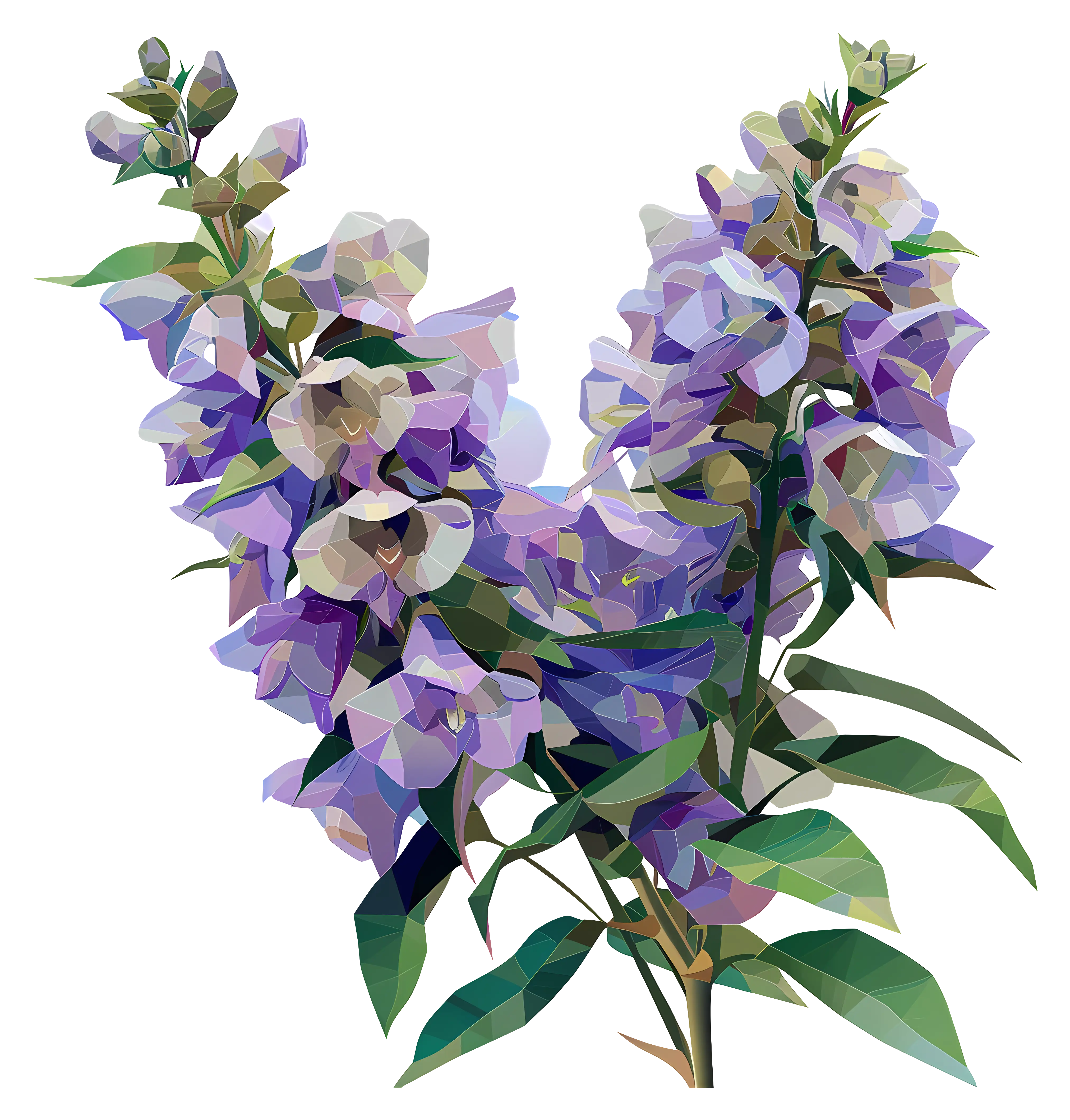 Beautiful Purple Flowers in Bloom