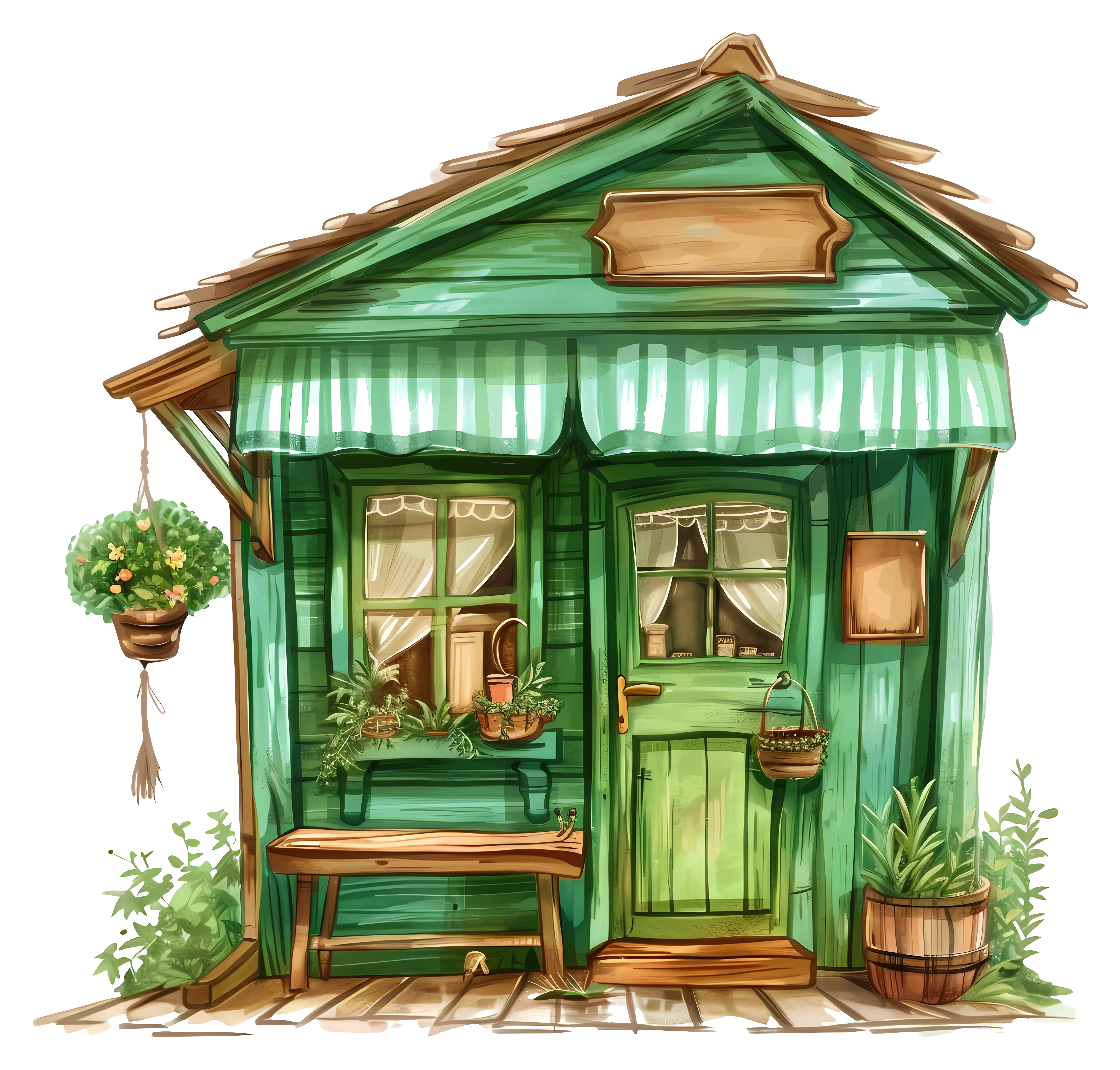 Charming Green House