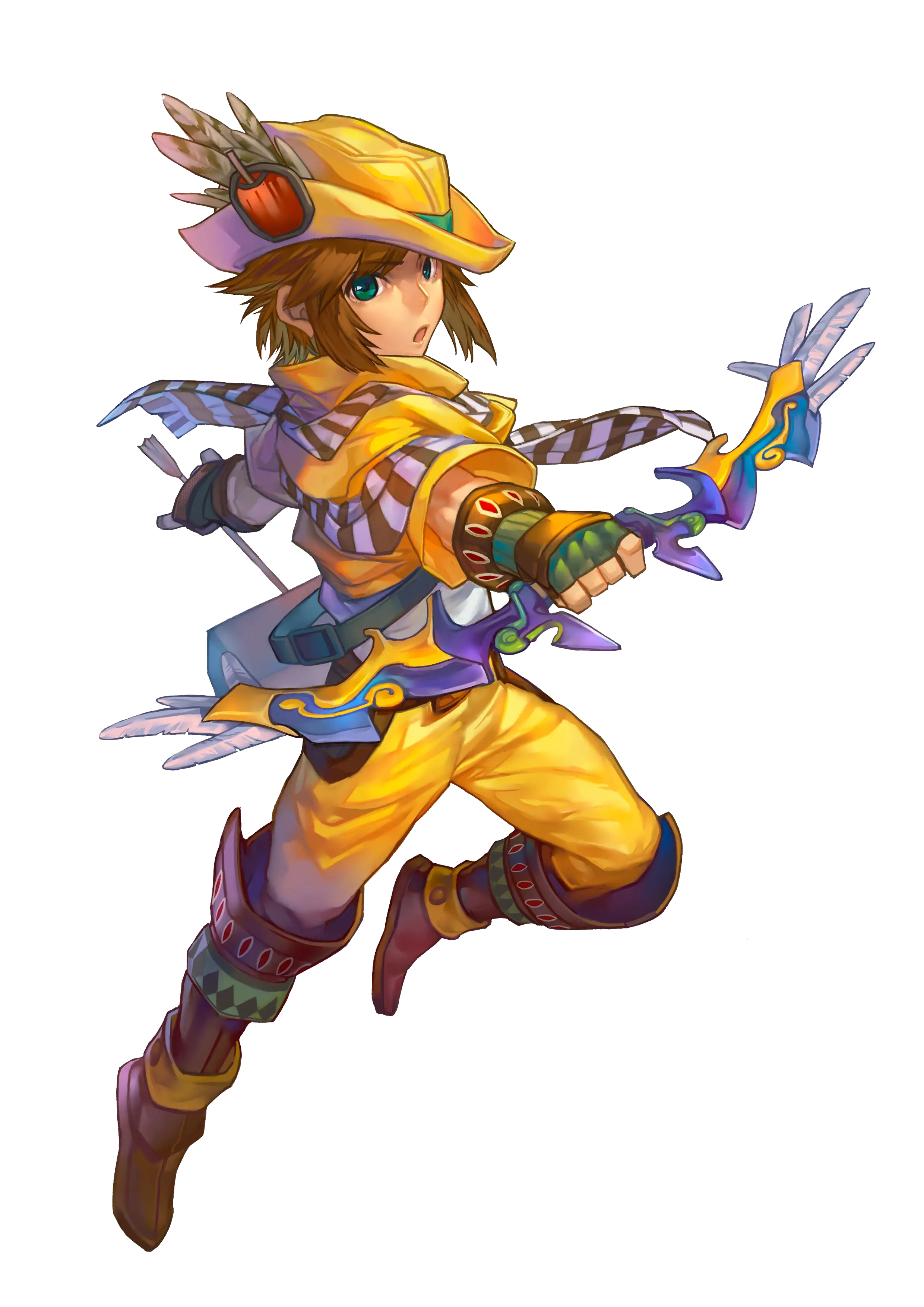 Colorful Animated Archer in Action