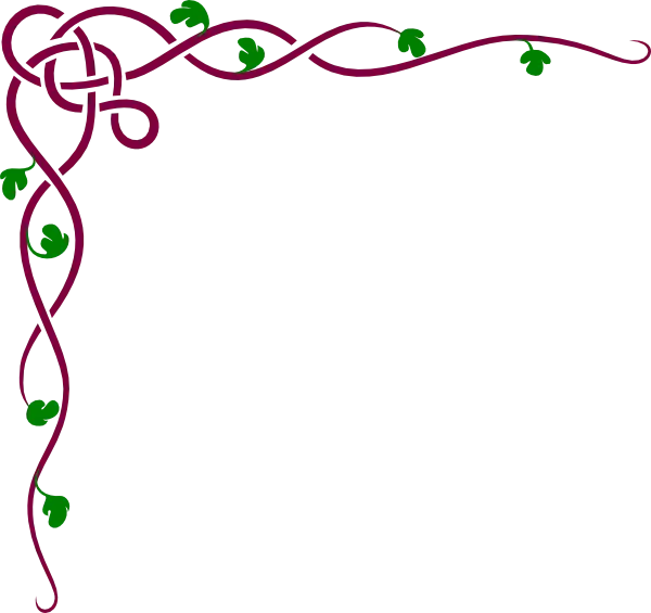 Decorative Corner Vine with Green Leaves