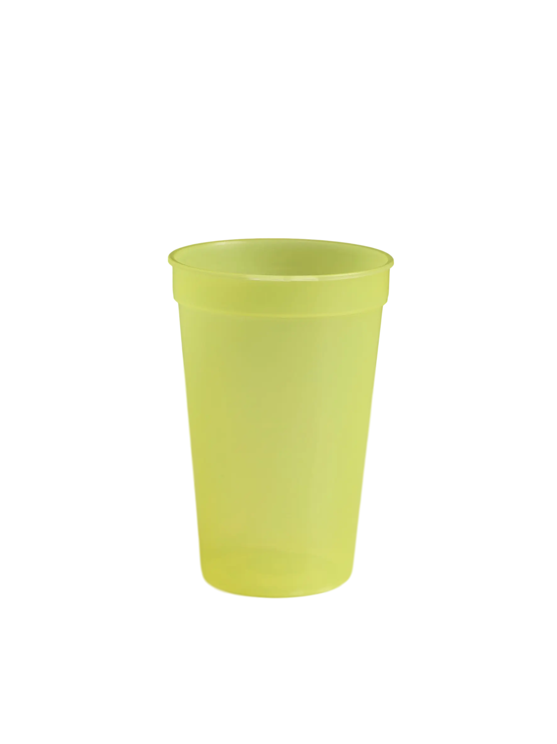 Yellow Plastic Cup Design
