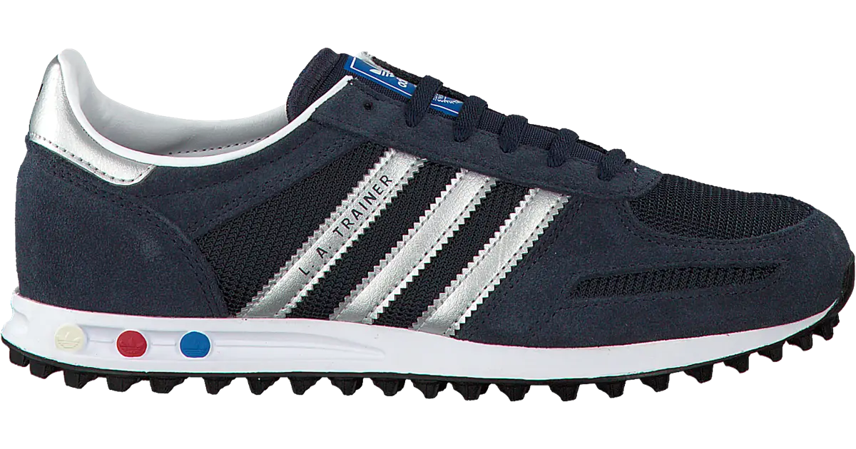 Black and Silver Adidas Sports Sneaker