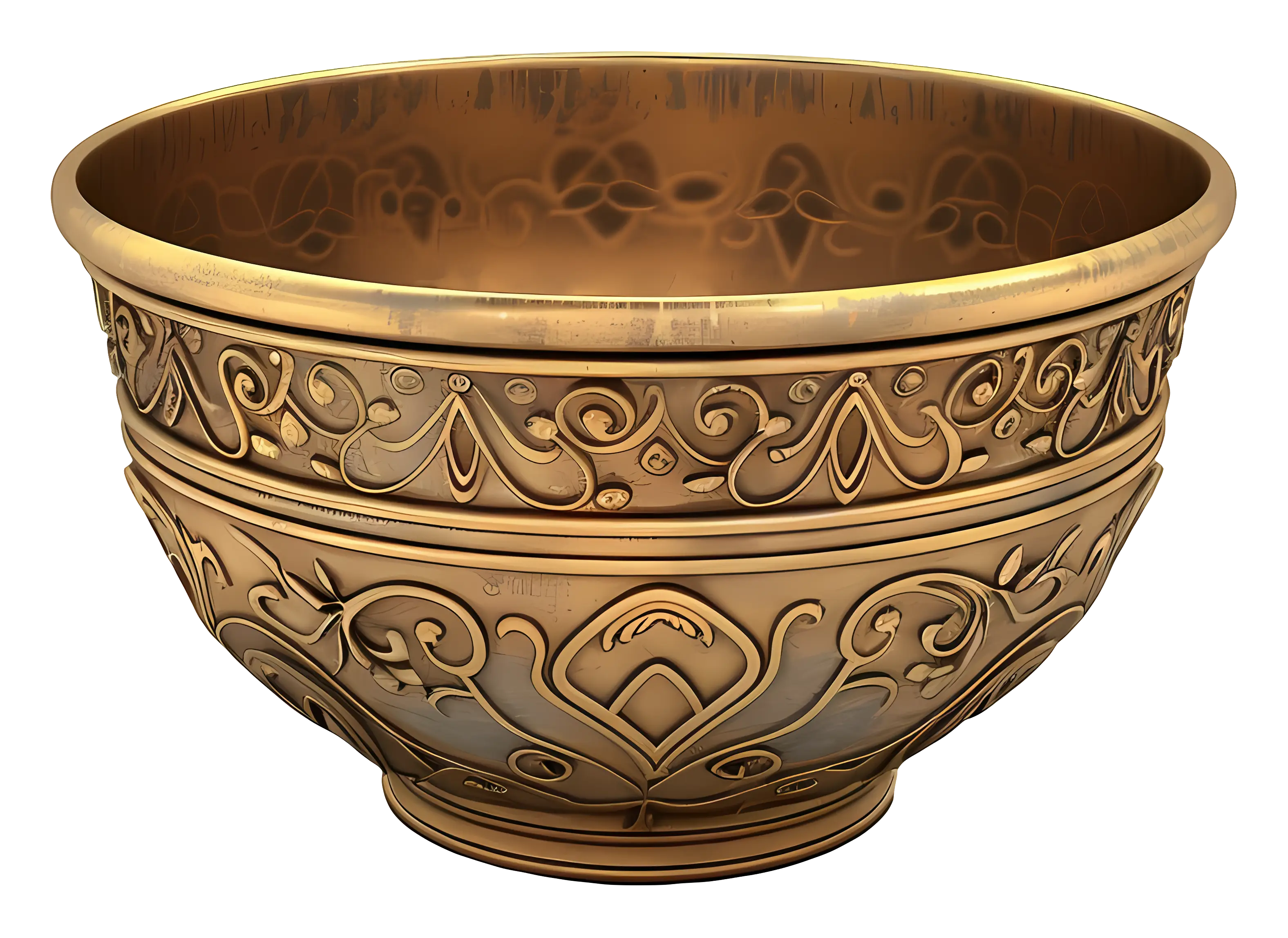 Ornate Golden Bowl