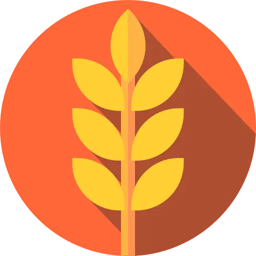 Wheat Emblem in Stylish Icon Design