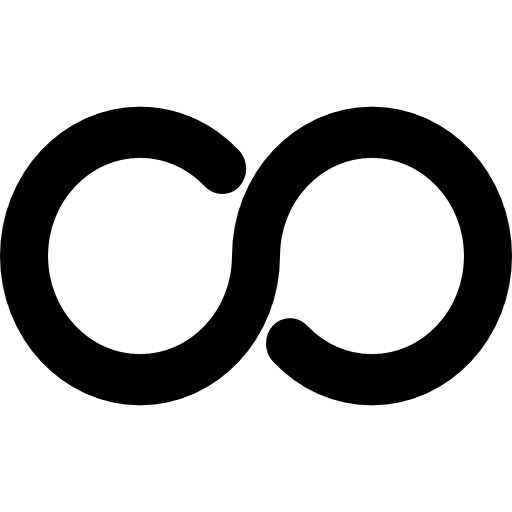 Black Infinity Symbol Representation