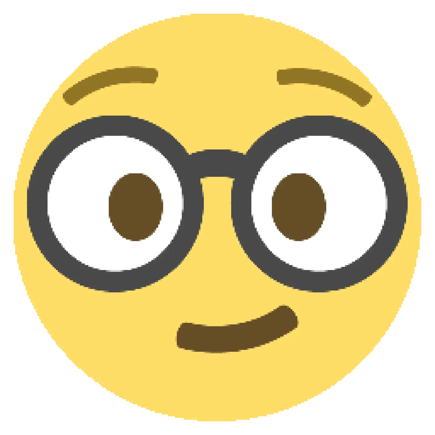 Nerdy Emoji with Glasses Representation