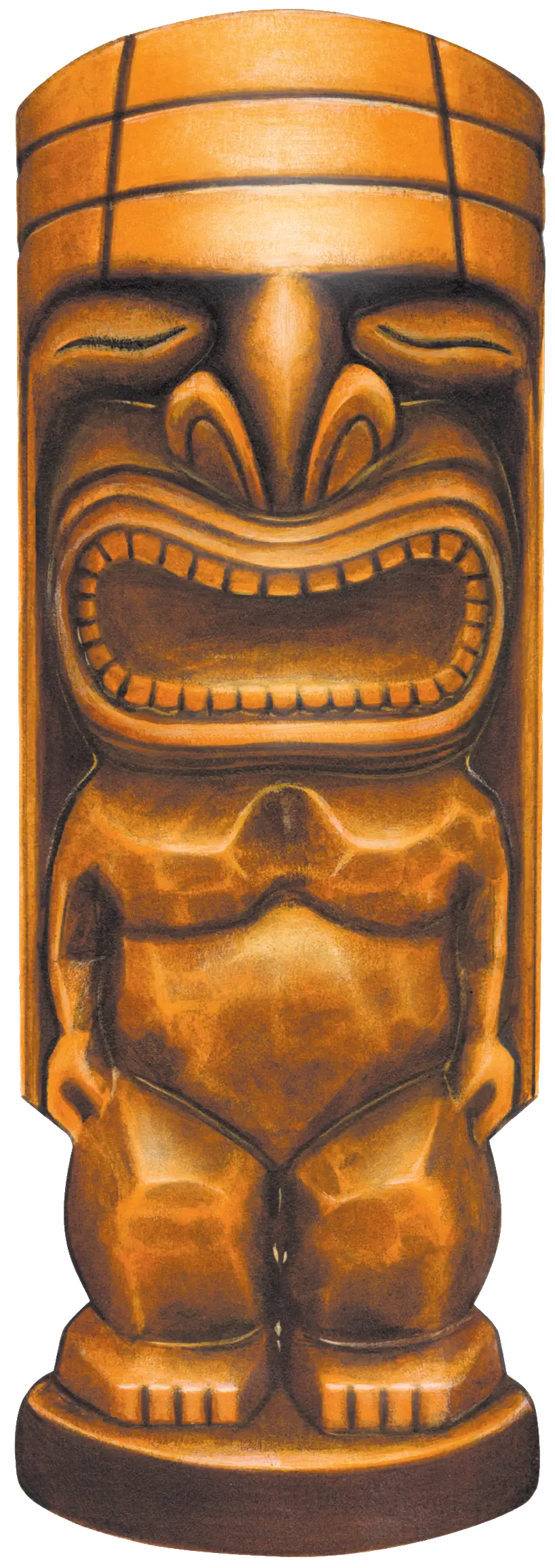 Wooden Tiki Statue