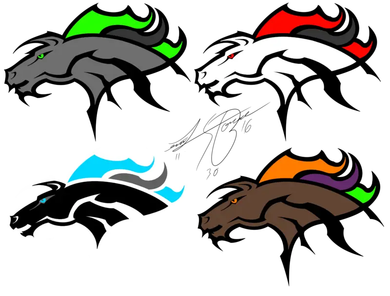 Colorful Horse Logo Design