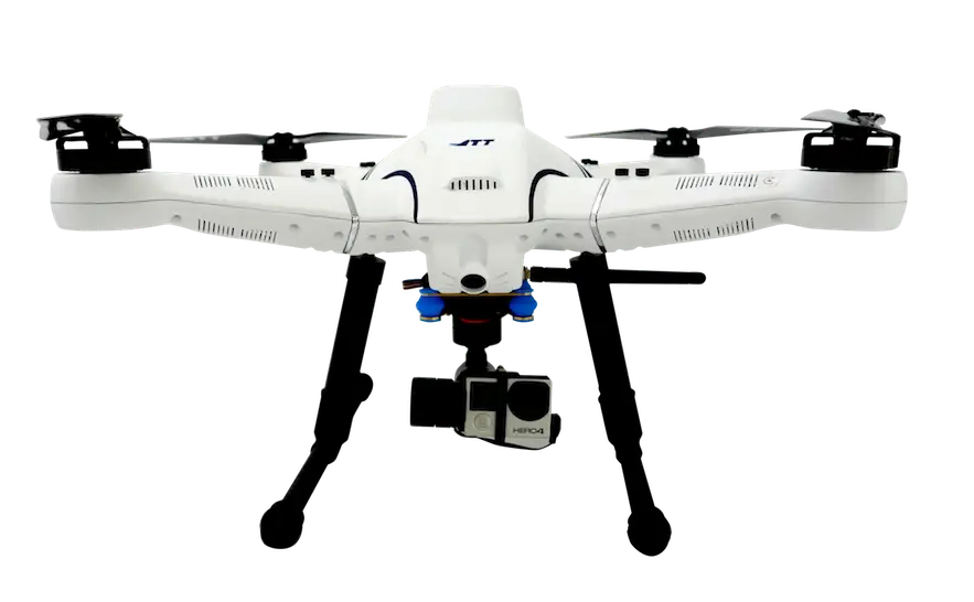 White Quadcopter Drone with Camera