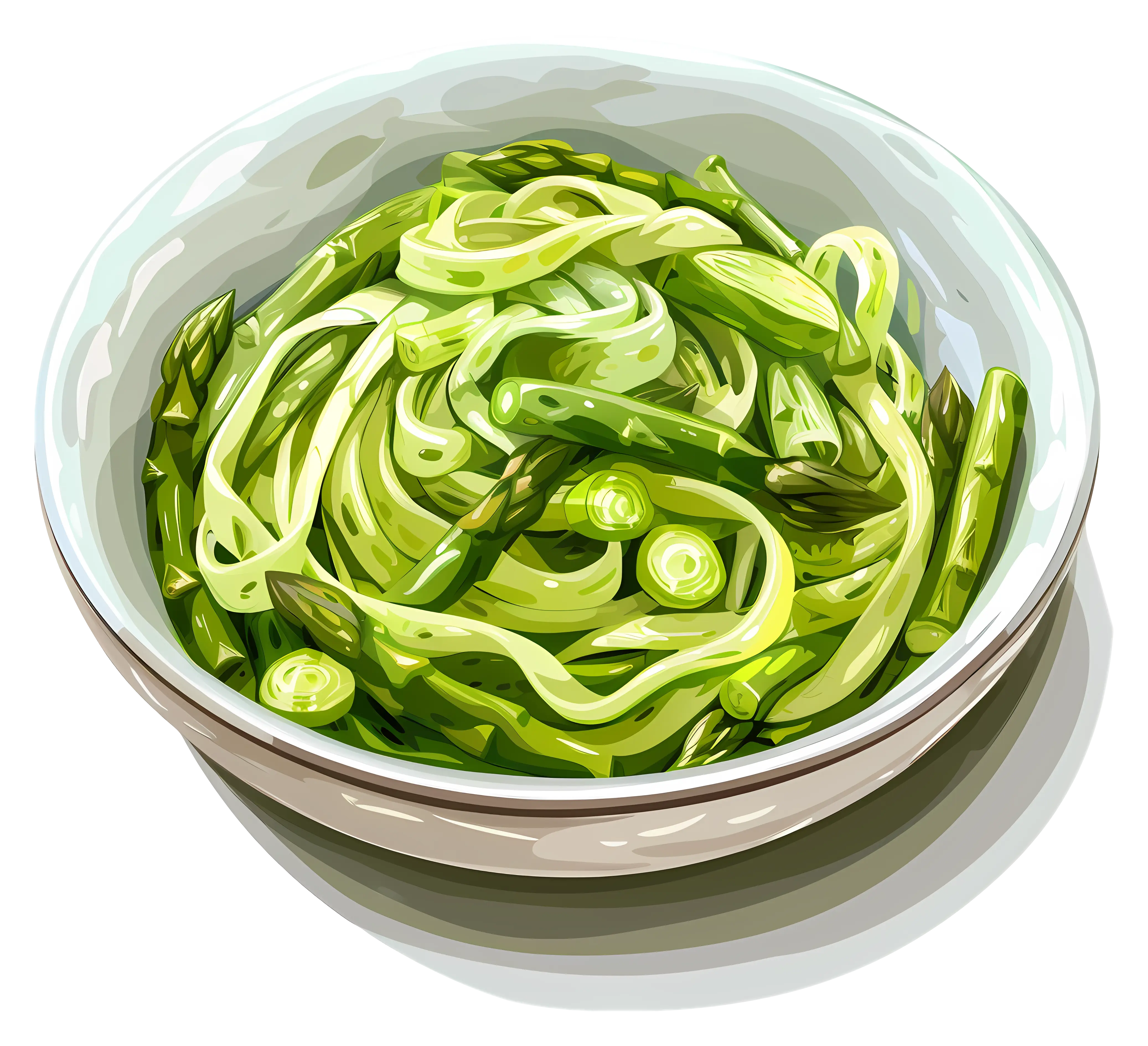Healthy Green Pasta in a Bowl