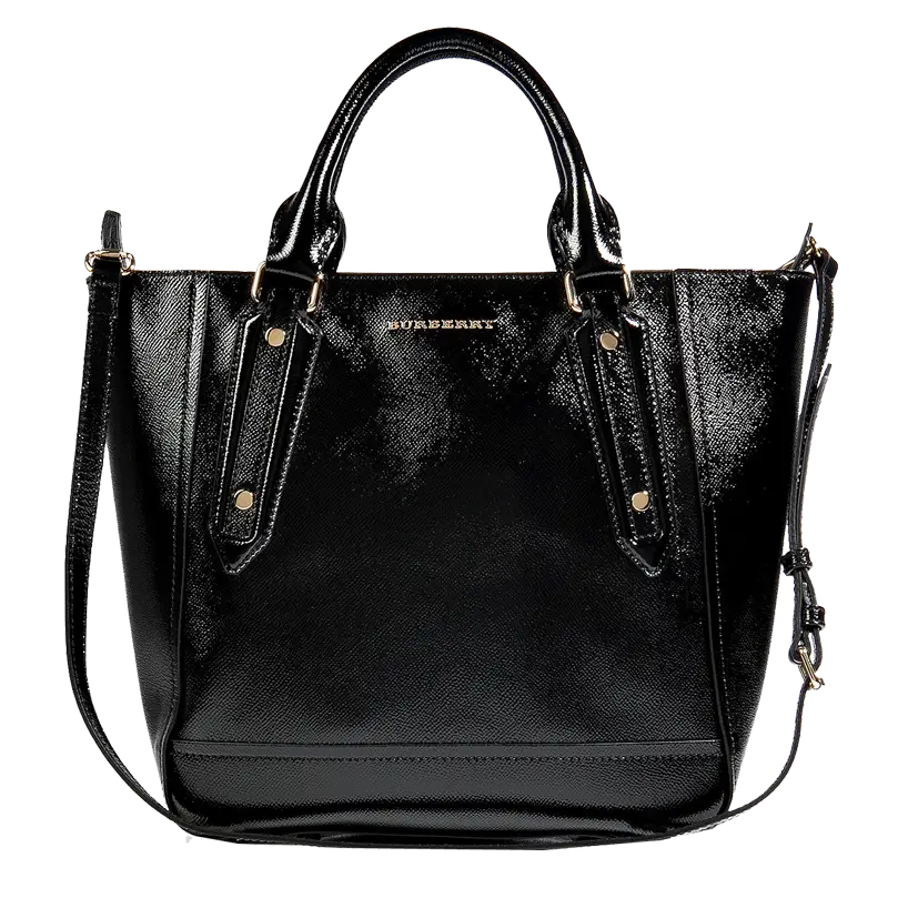 Stylish Black Leather Handbag