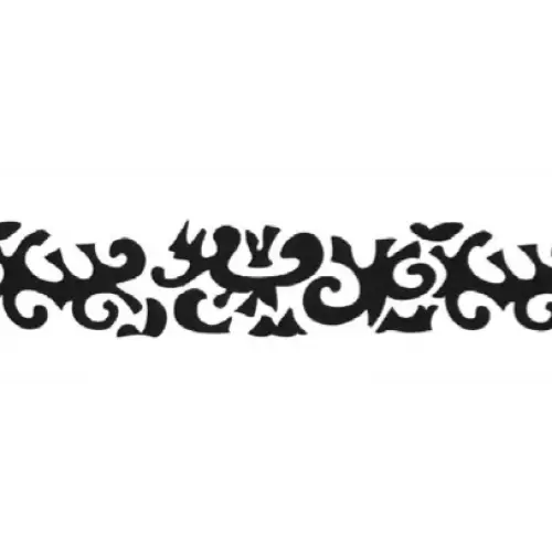 Black and White Tribal Pattern Design