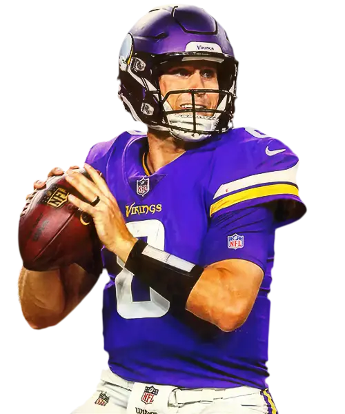 American Football Player in Action Pose