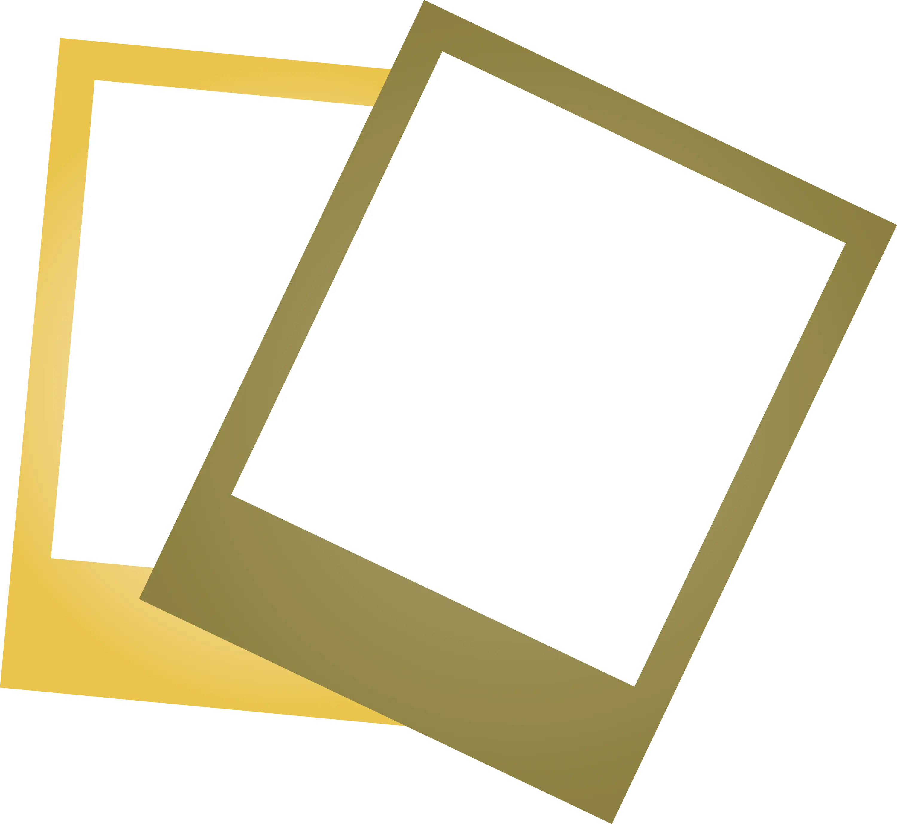 Yellow and Brown Photo Frames