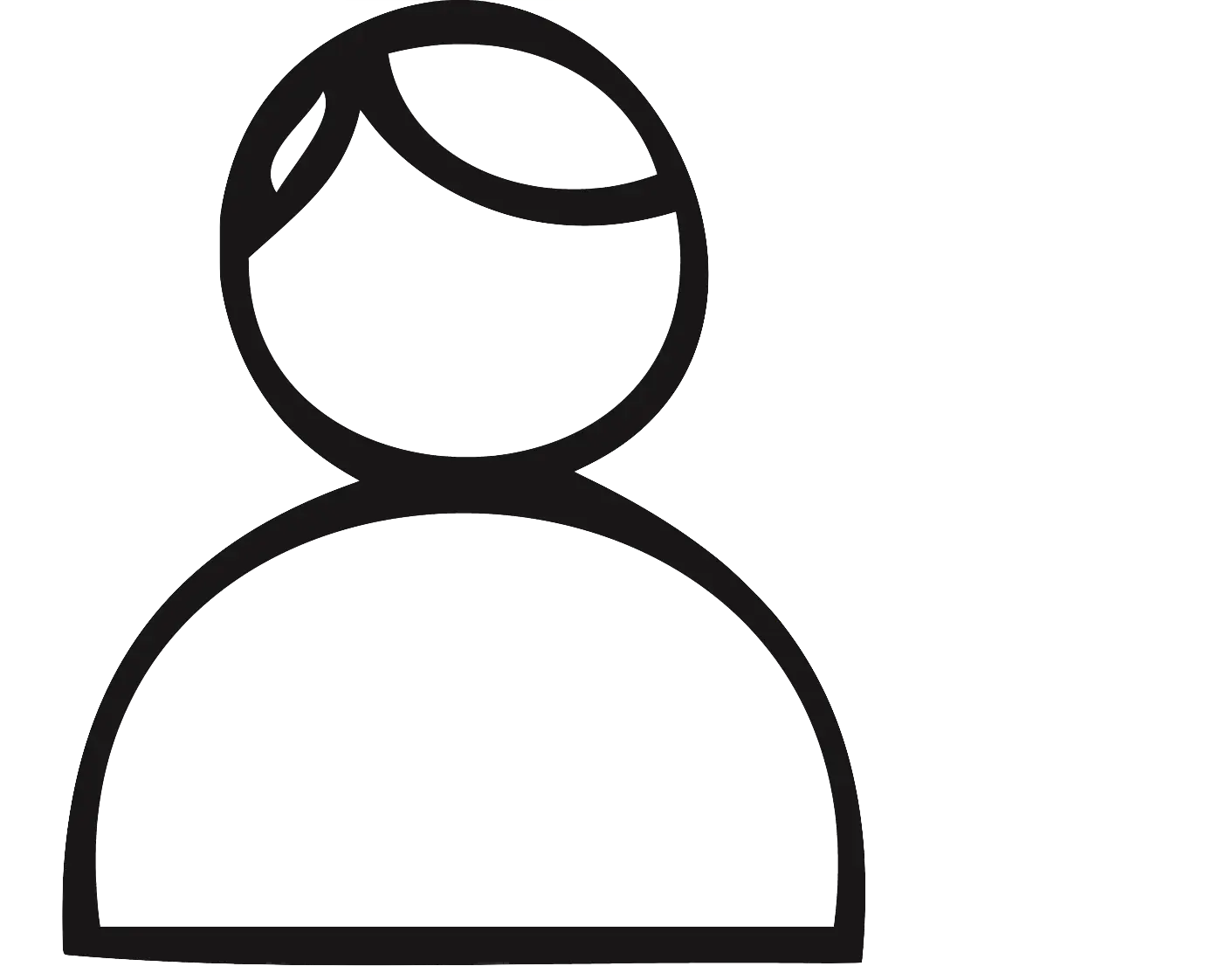 Minimalistic Human Icon Illustration