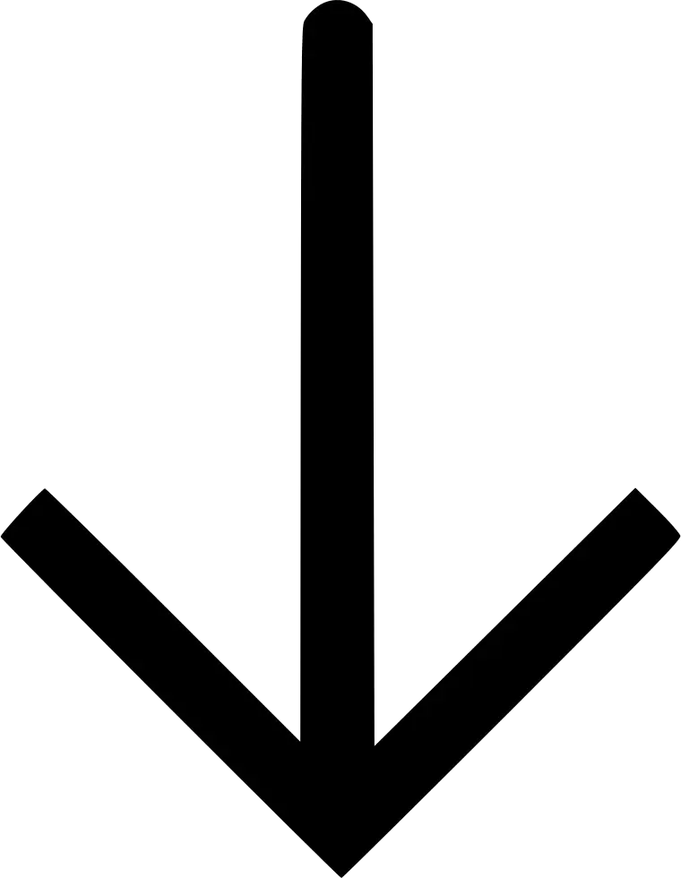 Black Downward Arrow Symbol