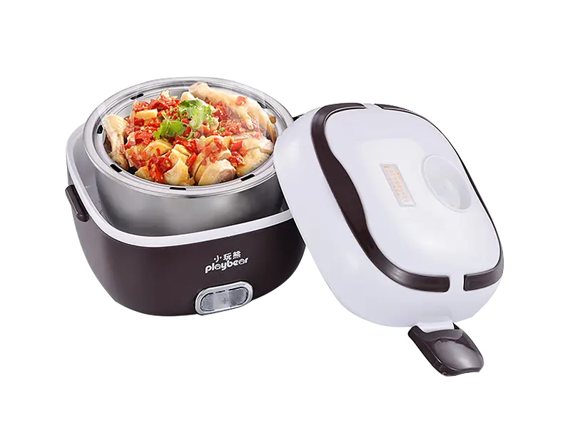 Electric Rice Cooker with Food