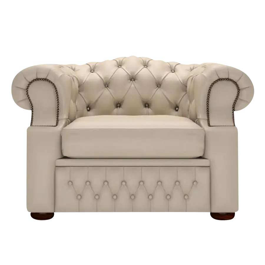 Beige Tufted Armchair