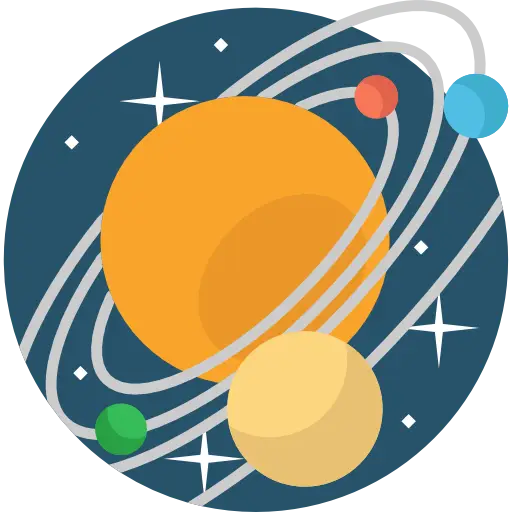 Illustration of Planets in Space