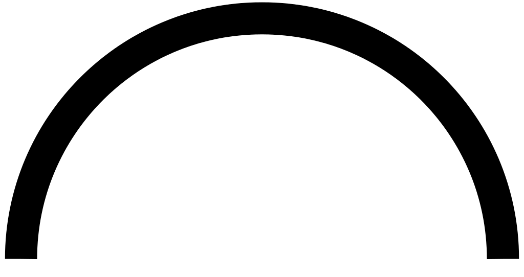 Black Arc Line Design Element