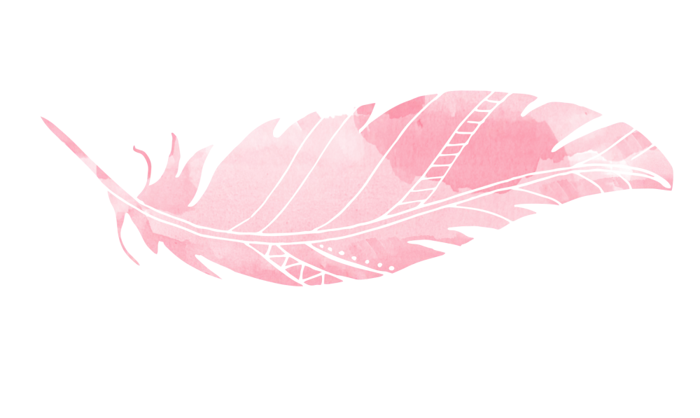 Pink Artistic Feather