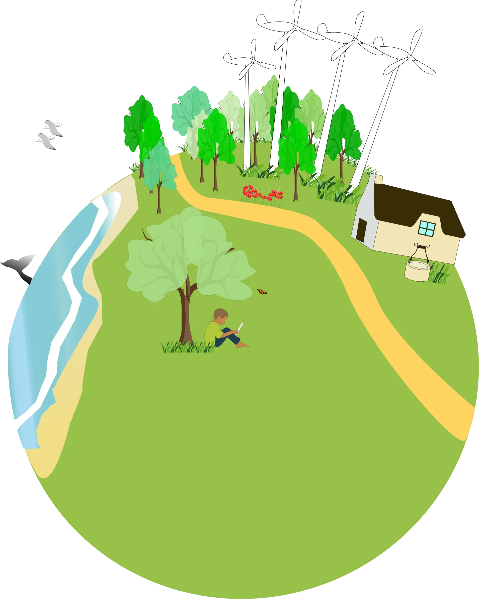 Concept Art of a Sustainable Lifestyle