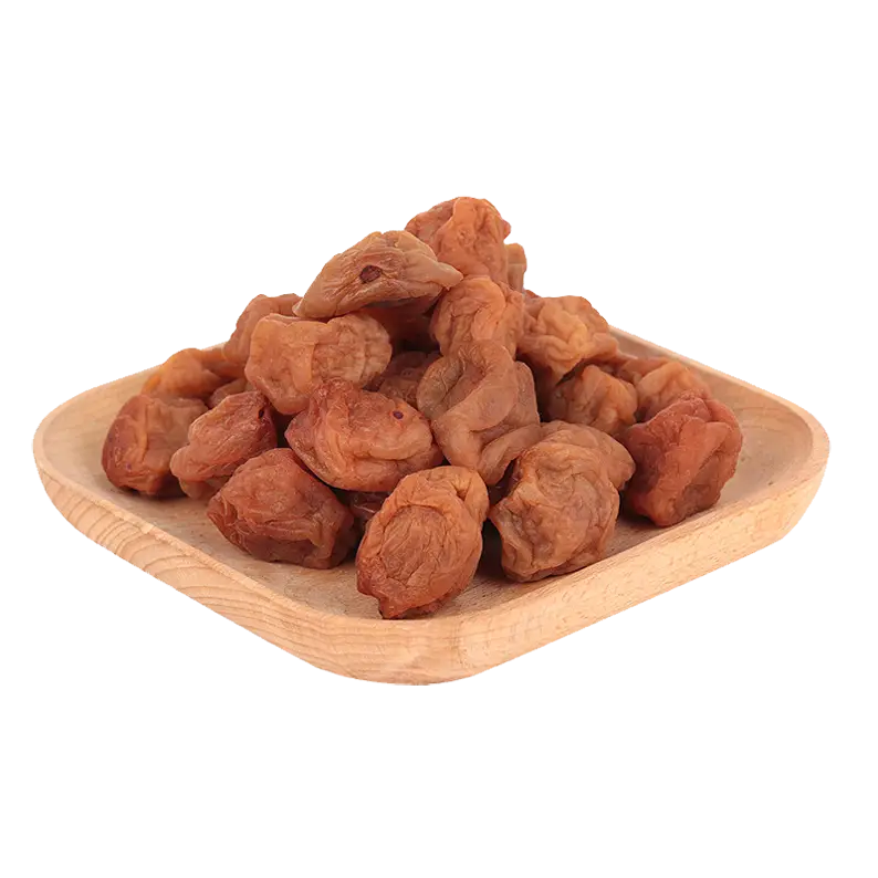 Healthy Dried Plums on Wooden Plate
