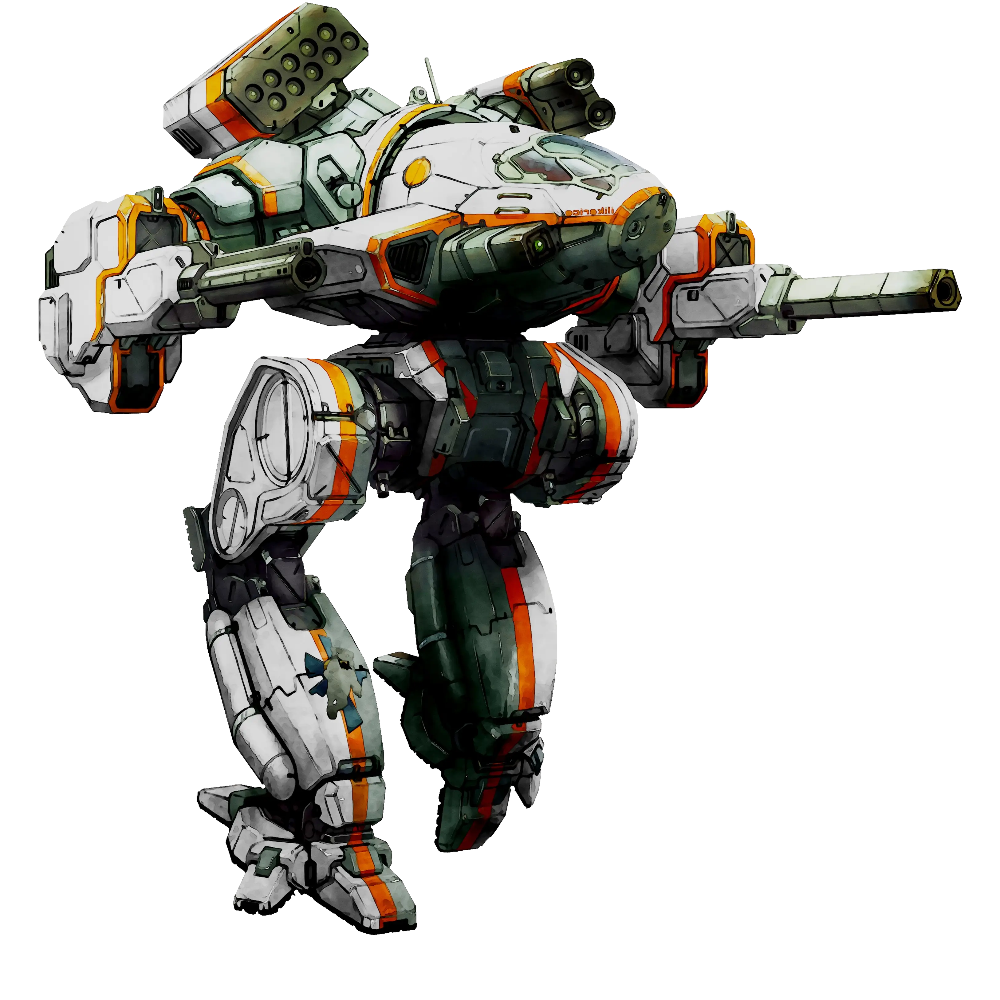 Robotic Mech in Sci-Fi Style Design