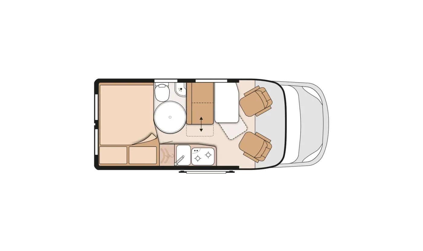 Camper Van Interior Layout Plan