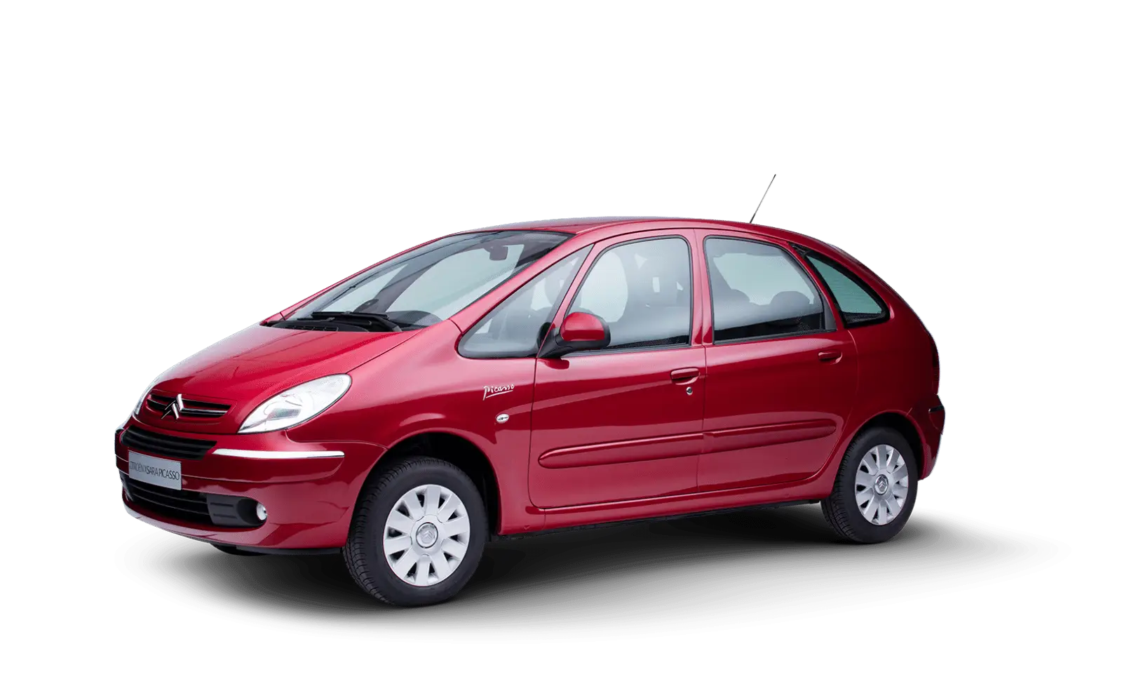 Red Family Car with Compact Design