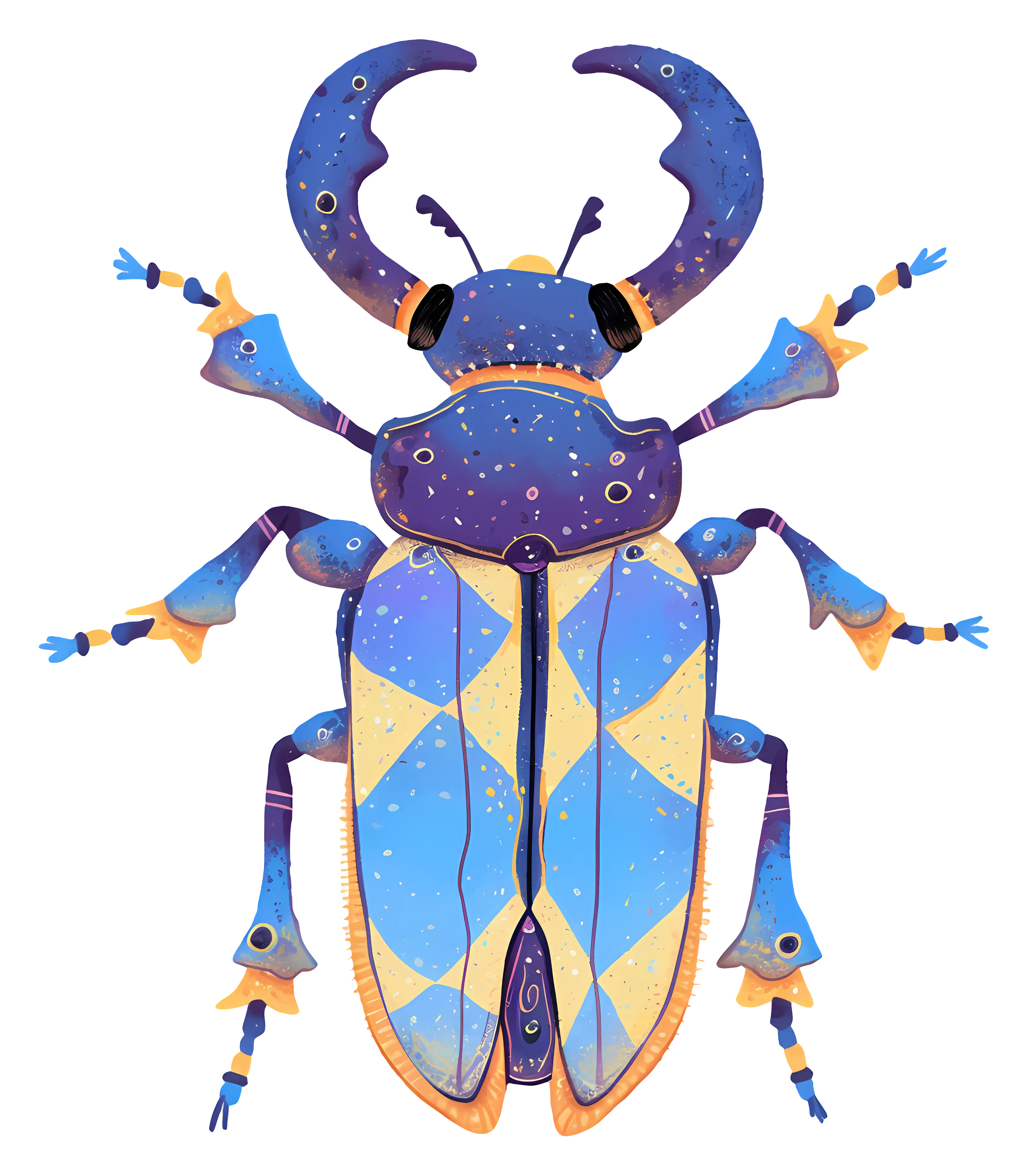 Colorful Beetle Illustration