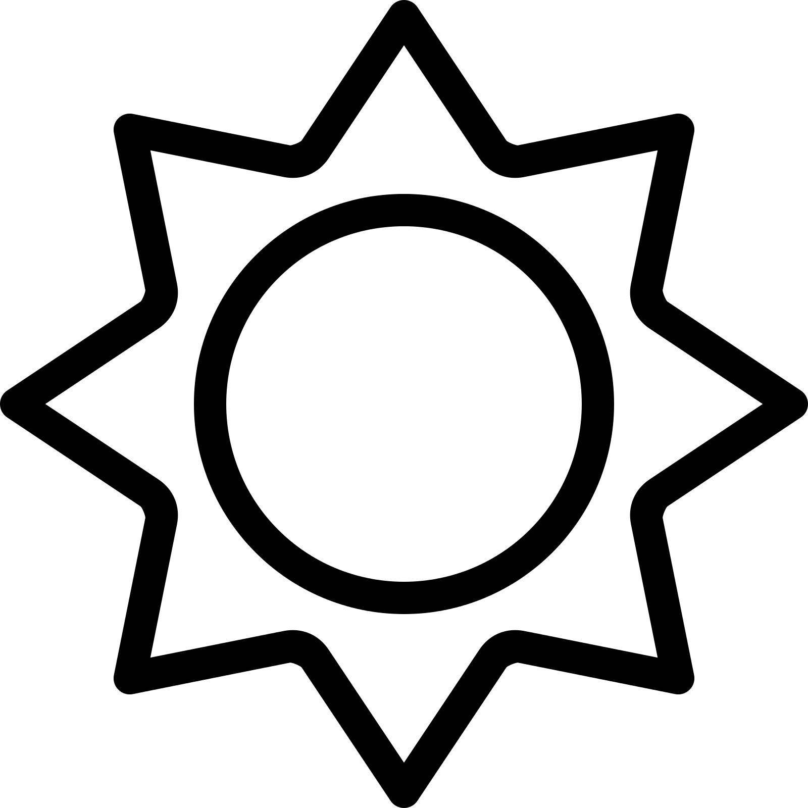 Simple Sun Symbol Design