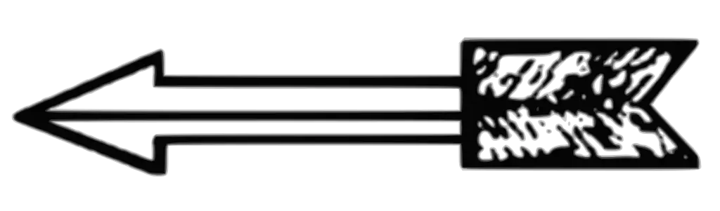 Black and White Arrow Symbol