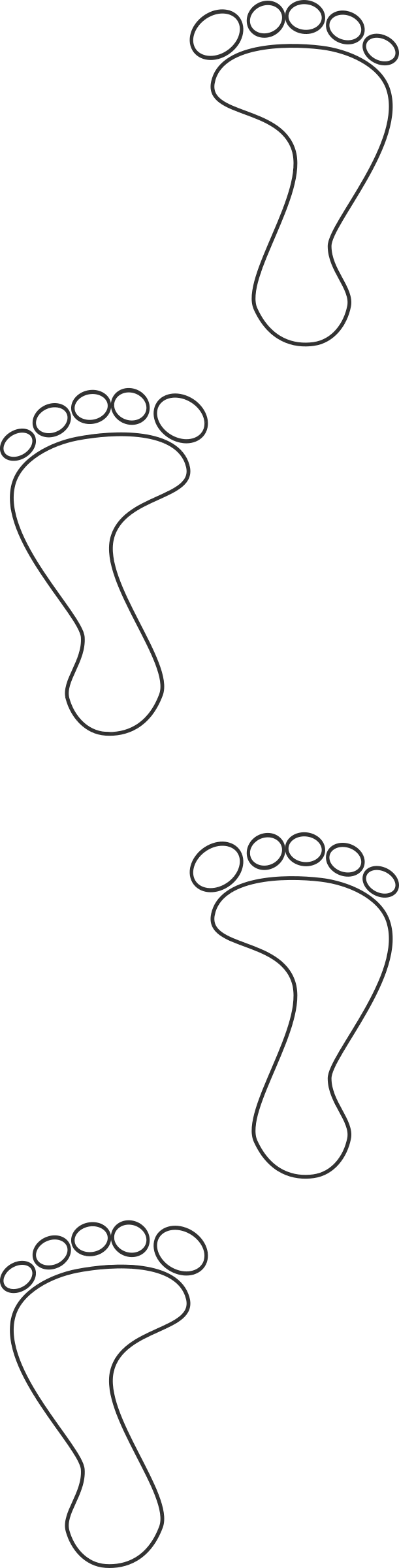 Footprints Path Symbol