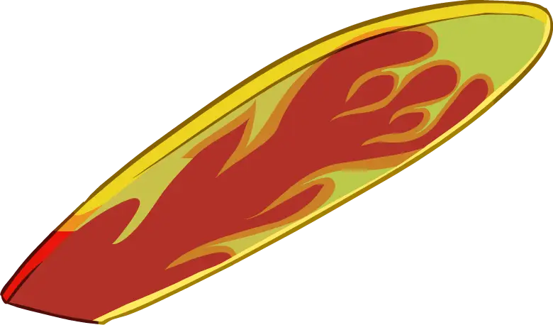 Flame-Designed Surfboard for Summer Sports