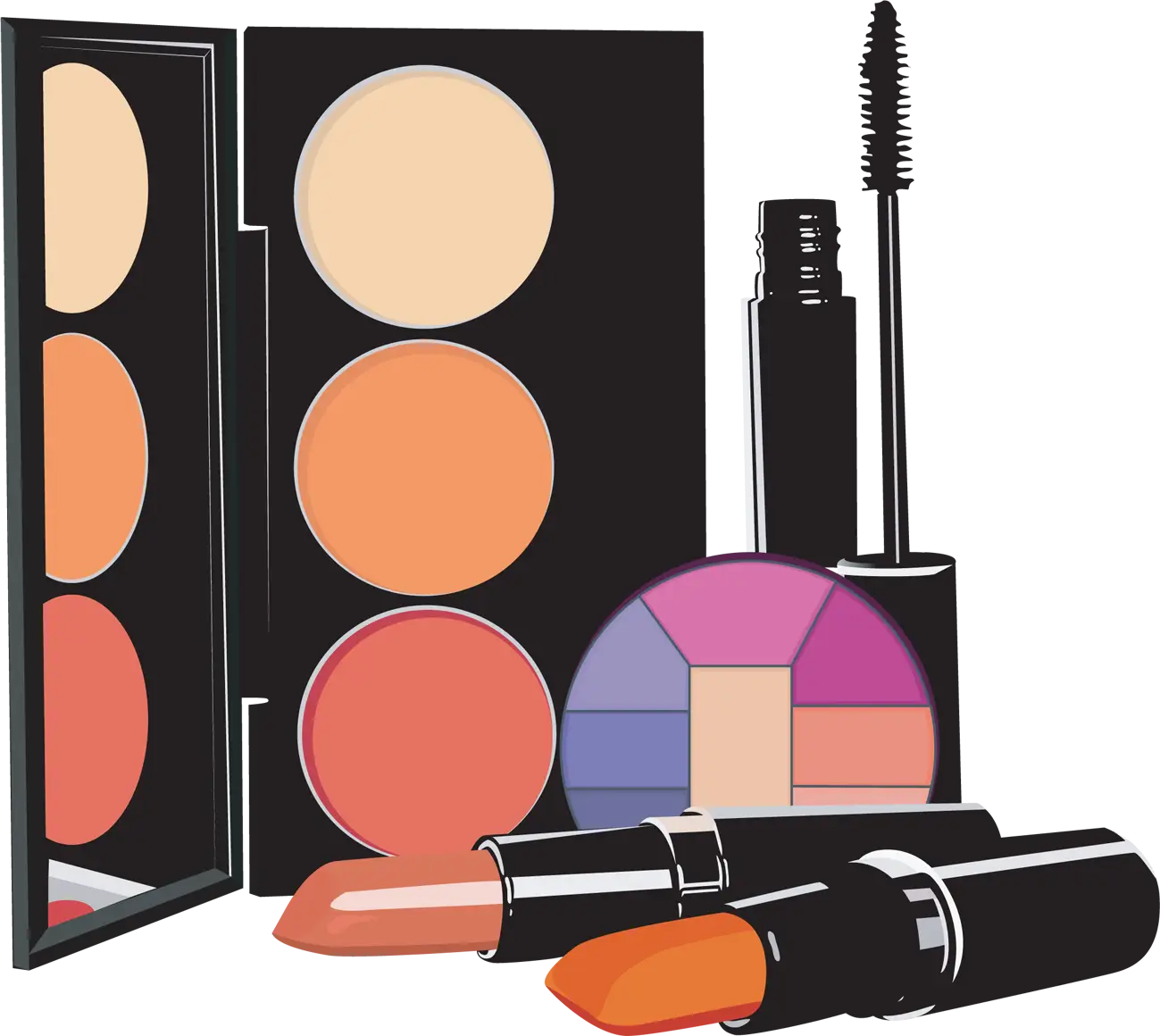 Makeup and Beauty Toolkit Illustration