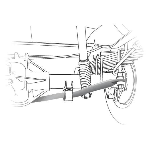 Detailed Car Suspension System Sketch