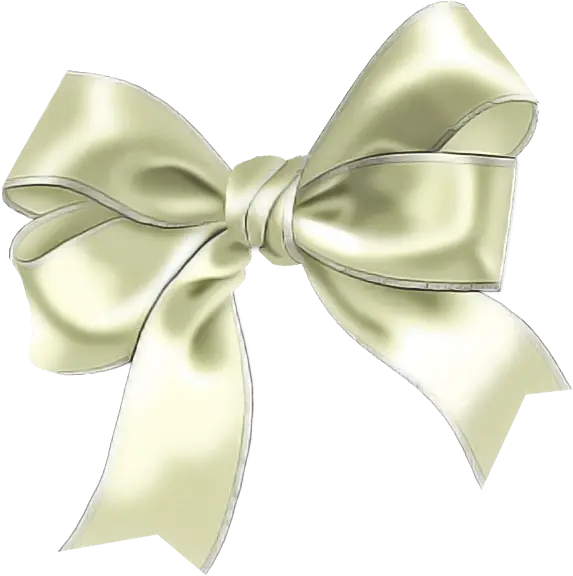 Elegant White Decorative Bow Illustration