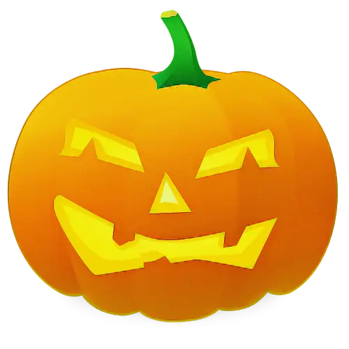Orange Jack-o-Lantern for Halloween