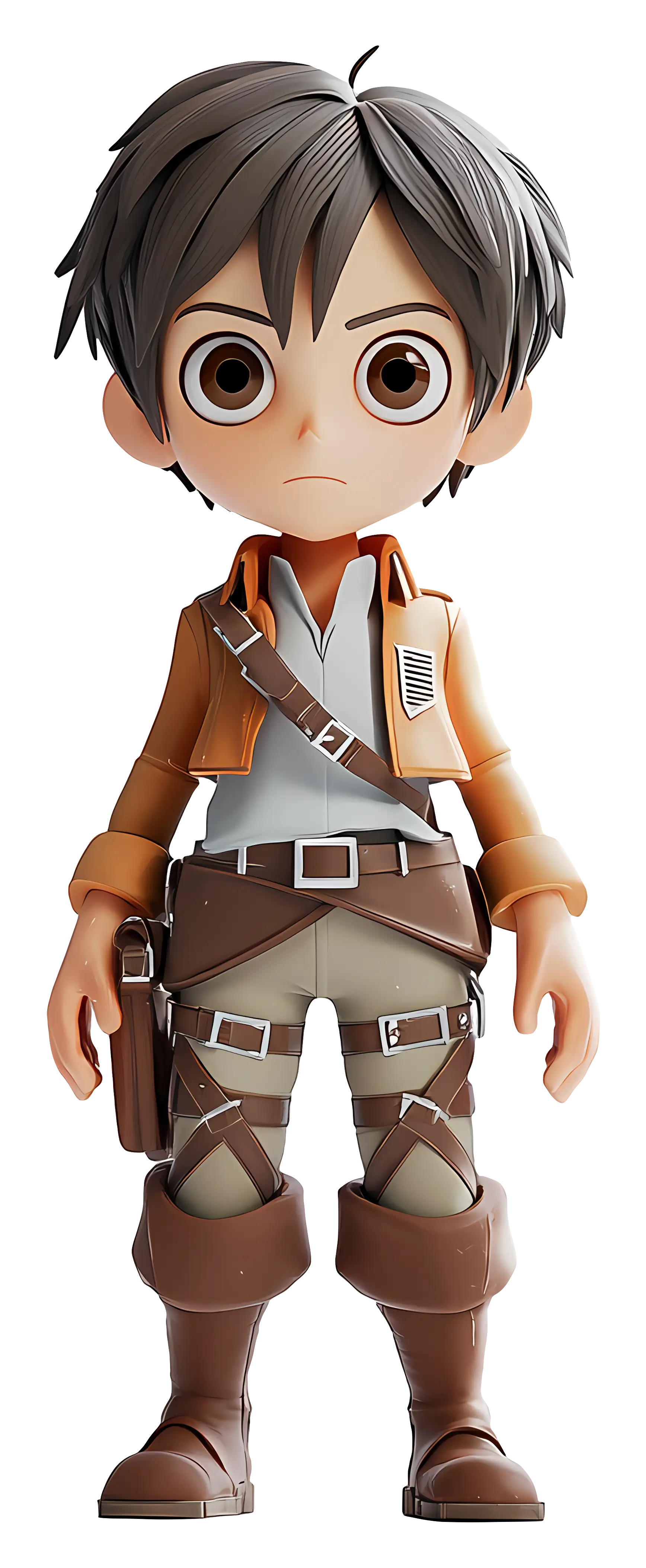 Anime Soldier Character in Uniform