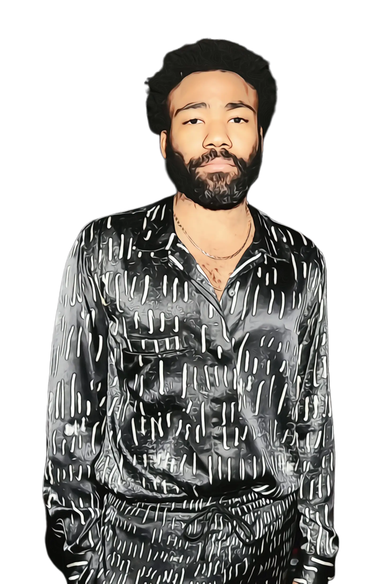 Stylish Unknown Person Illustration in Digital Art Style