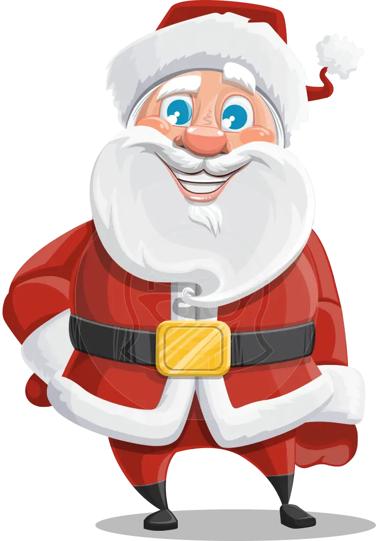 Cartoon Santa Claus for Christmas Theme