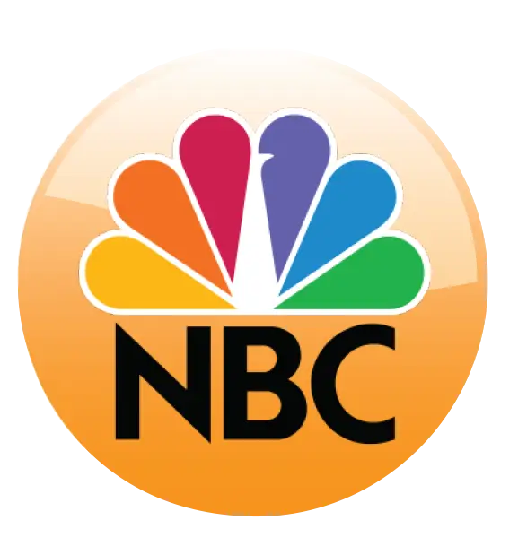 NBC Logo with Rainbow Color Scheme