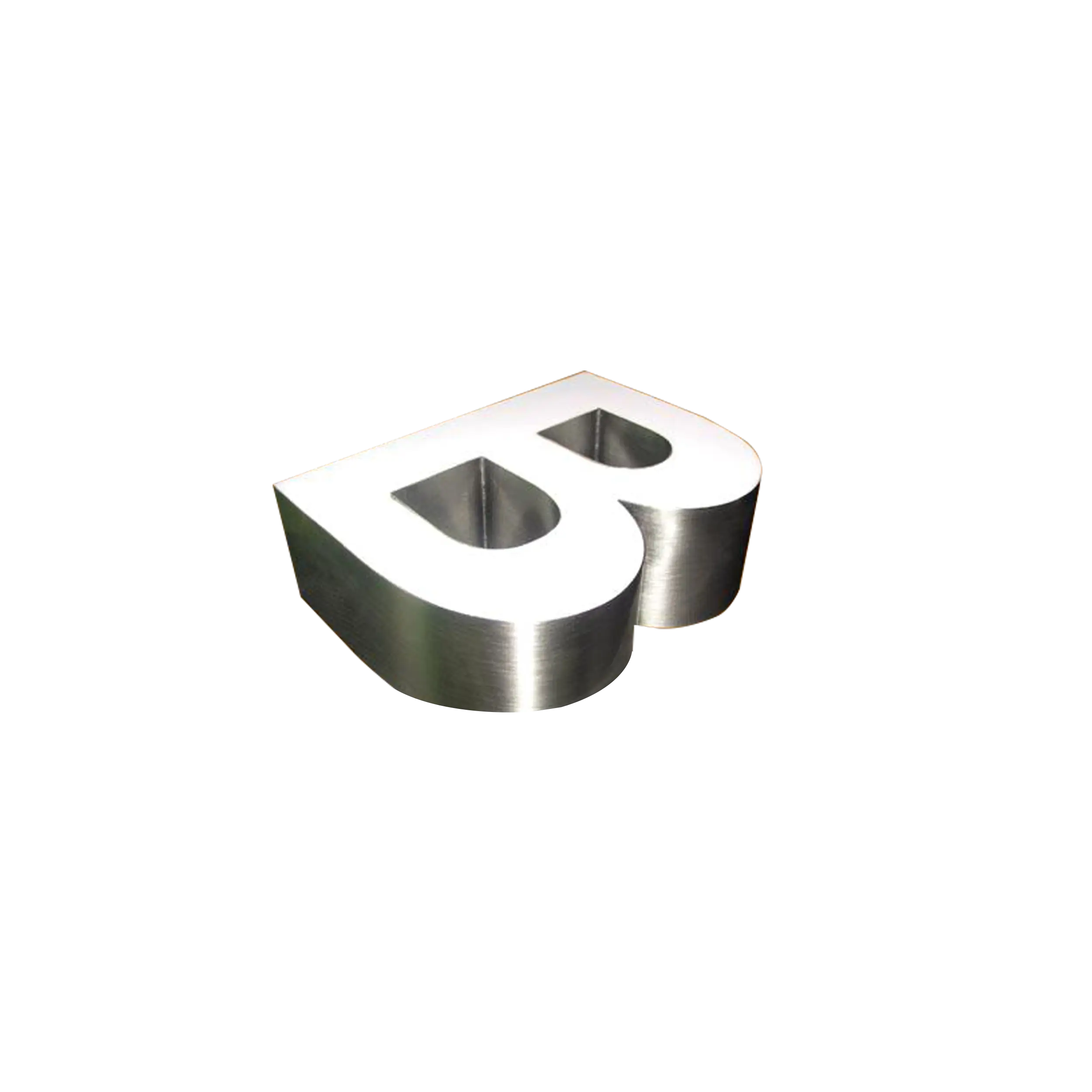 3D Metal Letter B