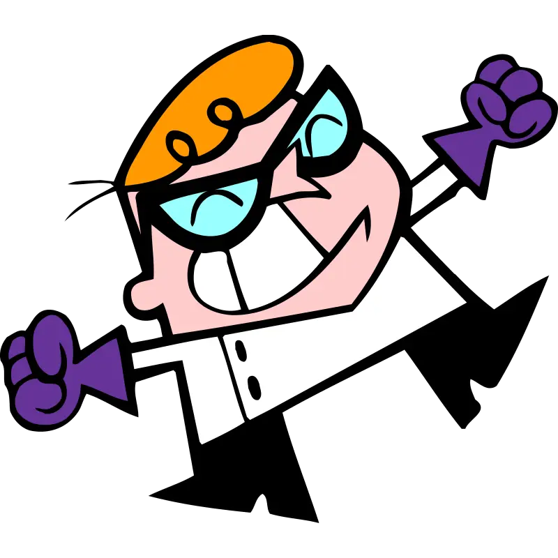 Cartoon Scientist Boy