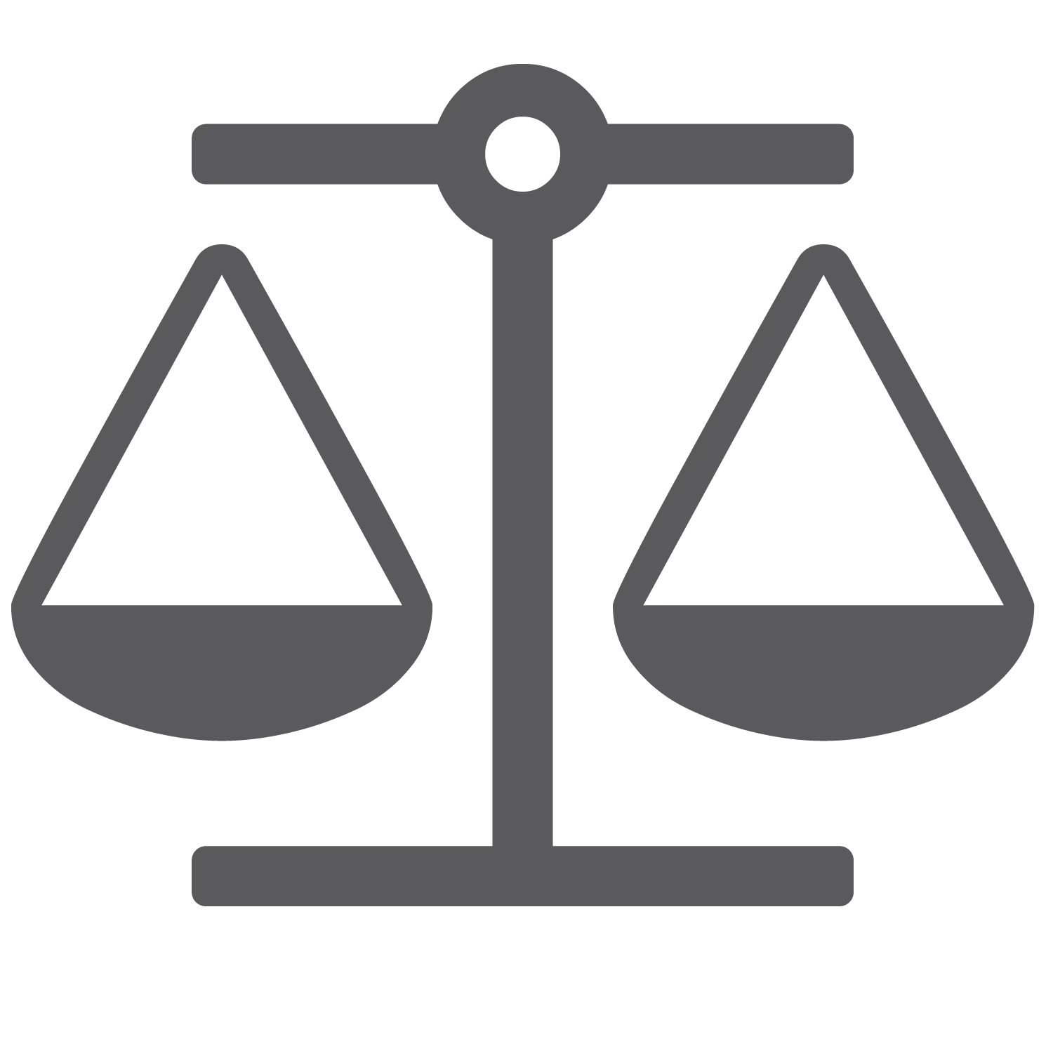 Gray Legal Balance Tool Icon