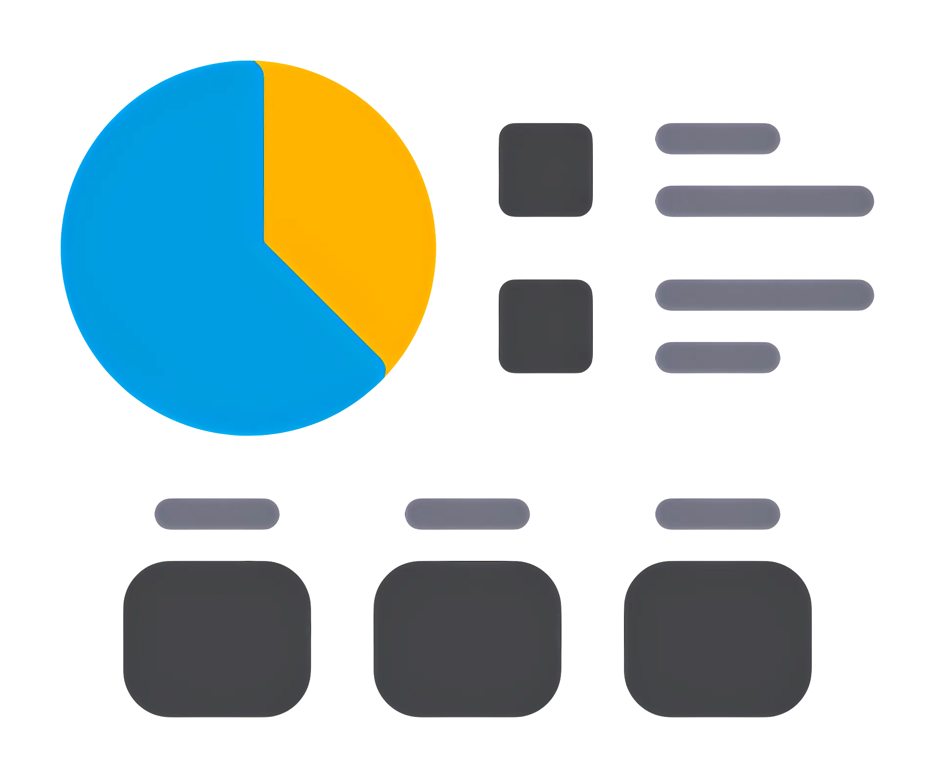 Pie Chart and Data Visualization Icon